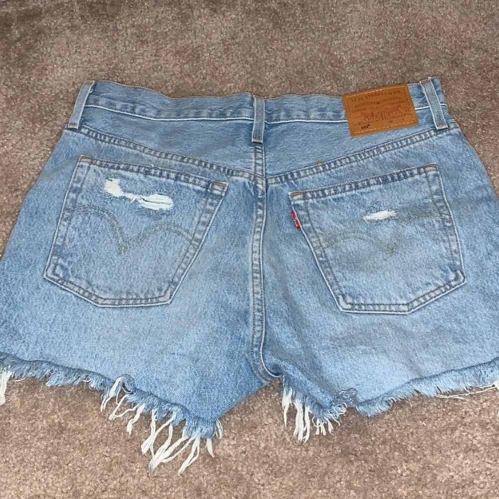 Levis High Rise Denim Short